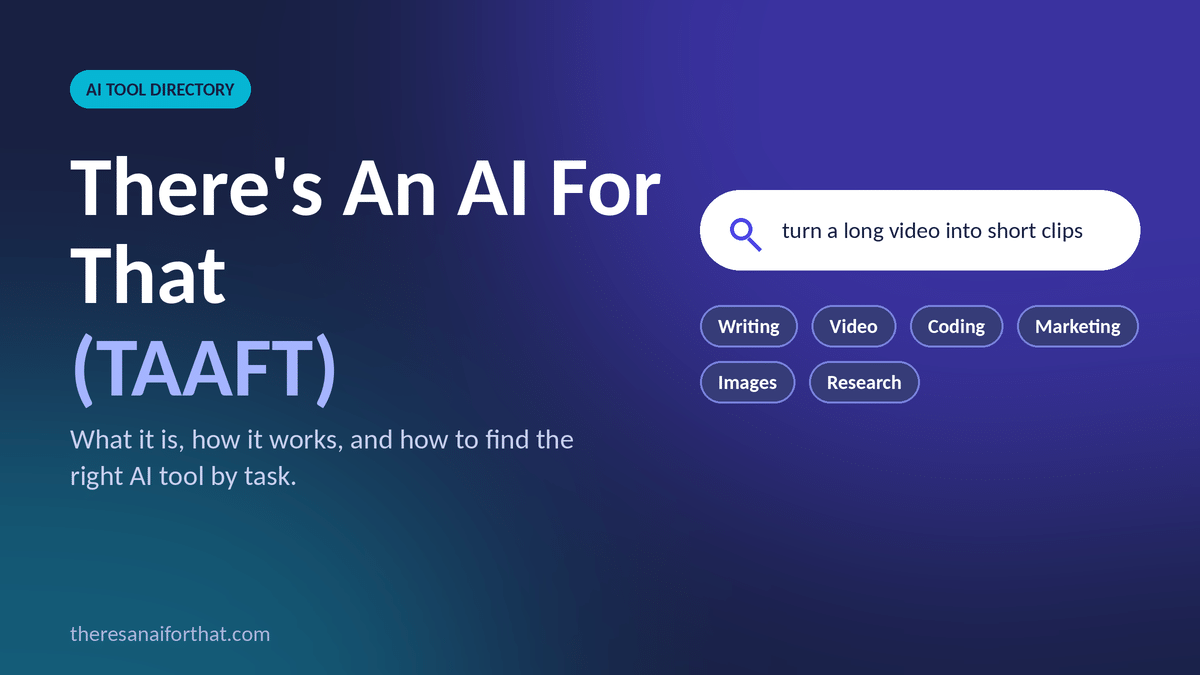 There’s An AI For That AI tool discovery guide